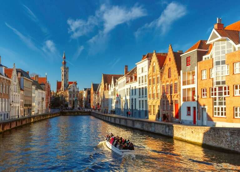 canal cruise in bruges belgium